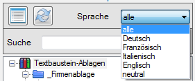 Sprachunterstützungs-Dialog