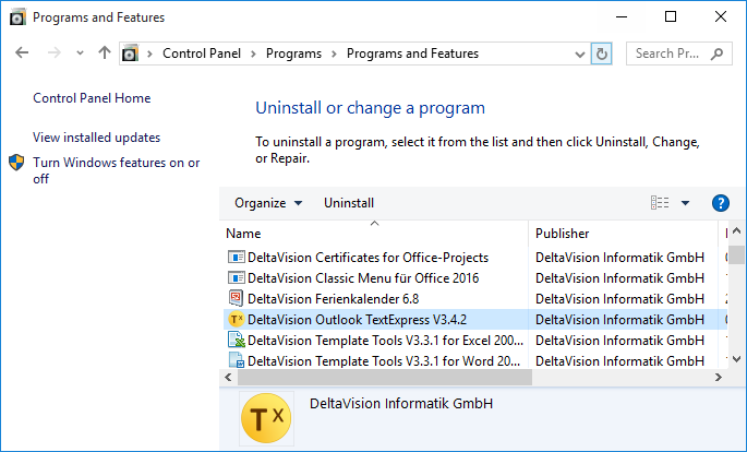 Uninstall Software
