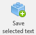 Markierter Text speichern